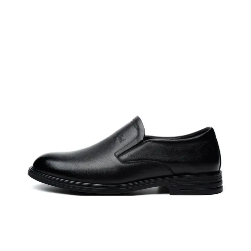 FED Business Formal Leather Shoes Casual Shoes Men's Black