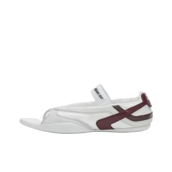 MIU MIU Gymnasium SS25 Spring Summer Collection One Strap Sandals Women's White