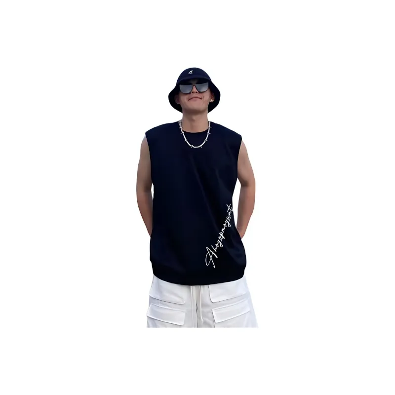 OPMO Tank Tops Unisex Black-0
