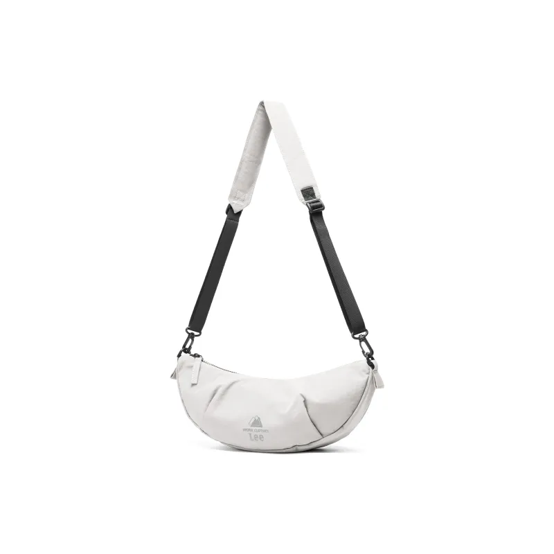 Lee Fabric Shoulder Bag, Crossbody Bag Wood Leaf Brown/Cloud Gray/Light Gray Purple-8