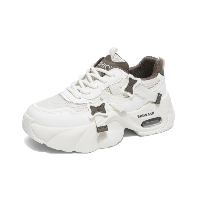 BIGWASP Anti Slip Wear Resistant Low Top Chunky Sneakers Women's-4