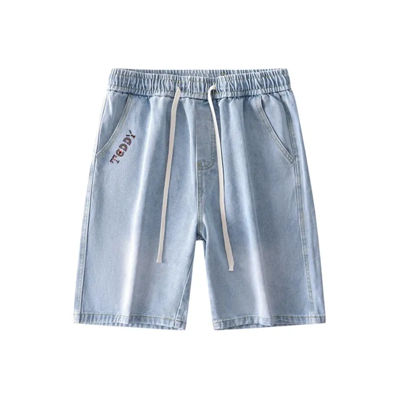 Teddy Bear Collection Denim Shorts Unisex-5