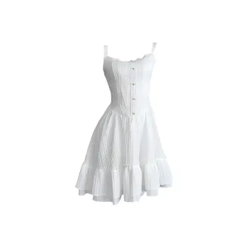 SISC Slip Dresses Women's White