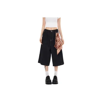 NHZN Denim Shorts Women's Black