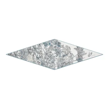 DIOR Mulberry Silk Scarves Women's White/Blue