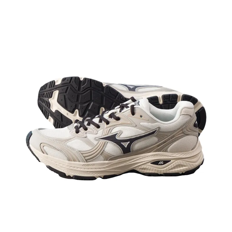 Mizuno LG 10S Shock Absorbers With Slip Resistant Features Low Top Casual Running Shoes Unisex Ecru-1
