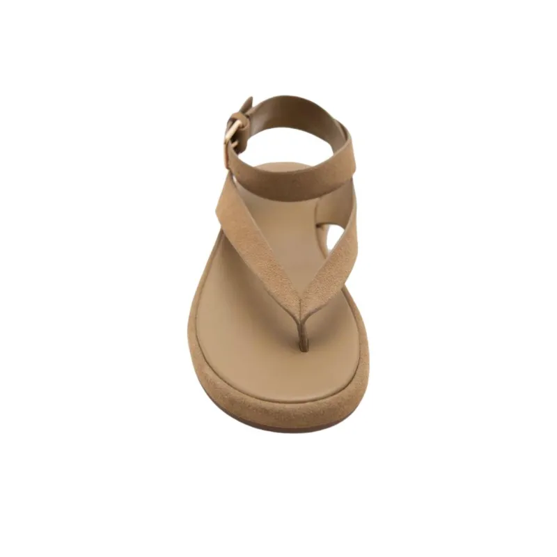MANGO One Strap Sandals Women's Brown-3