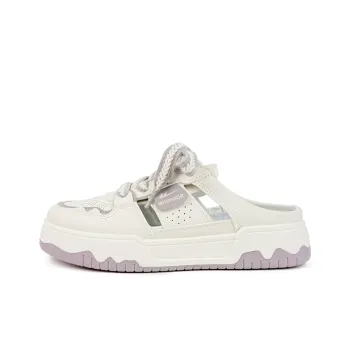Warrior Quiet Quick Dry Antibacterial Closed Toe Slippers Women's Beige Light Purple