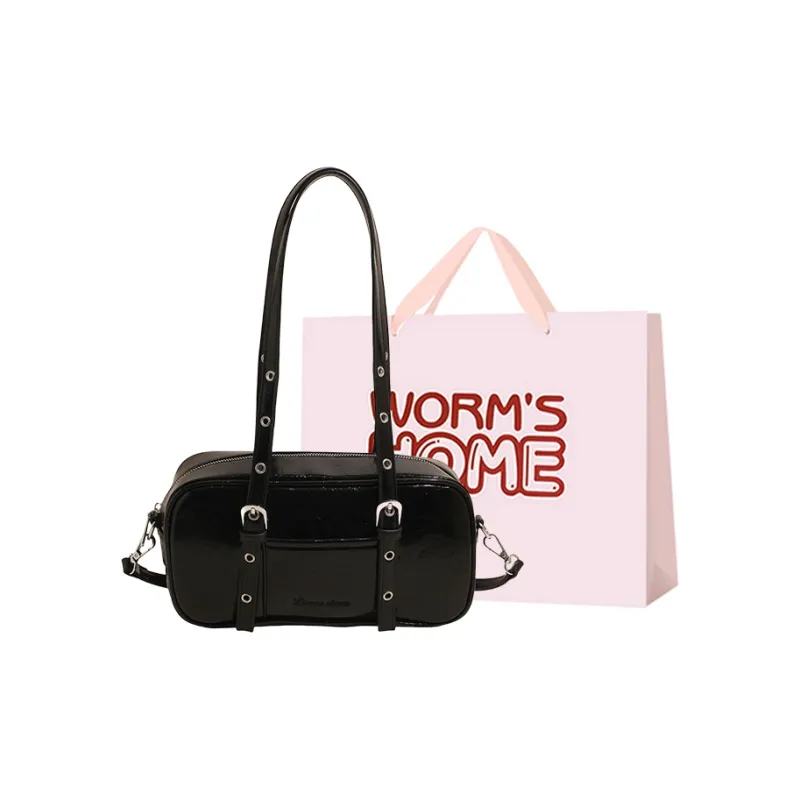 Worm's Home PU Underarm Crossbody Bag, Shoulder Bag Regular Women's-12