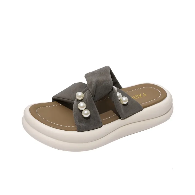 WUJI Rubber Sole Slip Resistant Slide Slippers Women's-7