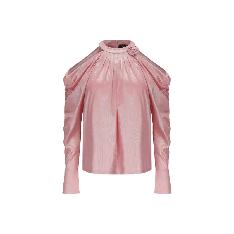 GIMING Crop Tops Women's Pink-0