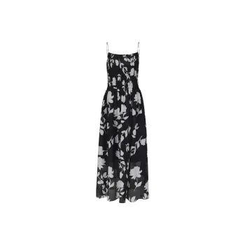ZHIZHI Slip Dresses Women's Black White Floral Color