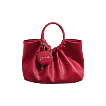 PESASRIE PU Handbag Women's Red