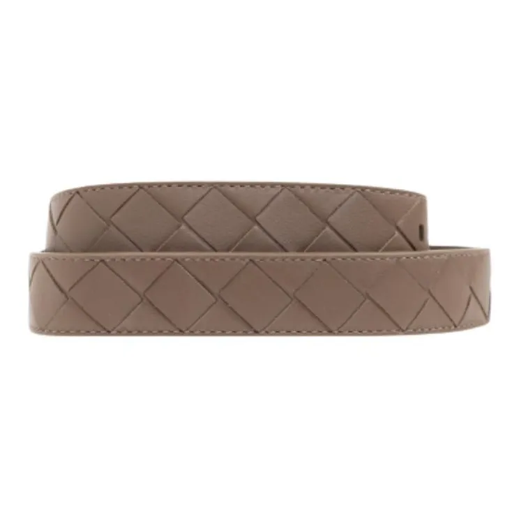 Bottega Veneta Leather Belts Women's Beige Width 2.5CM-1
