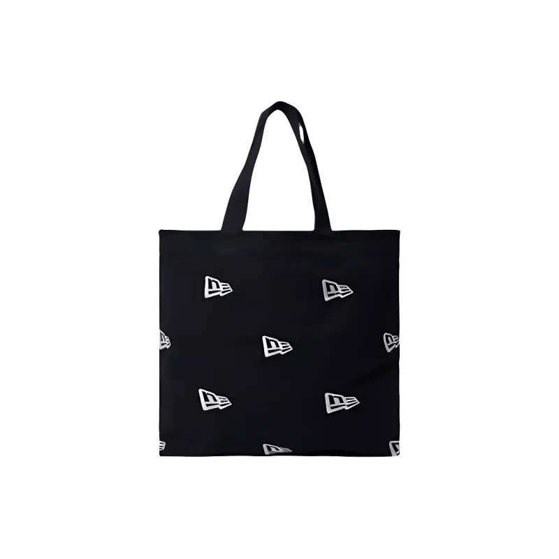 New Era Canvas Tote Bag, Shopping Bag, Handbag, Shoulder Bag Unisex Black-1