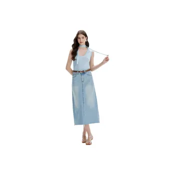 YINLEI Denim Long Skirt Women's