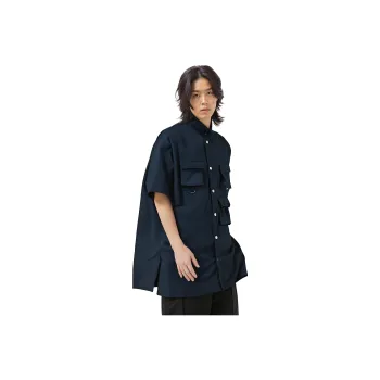MOOR XCLNERY Shirts Unisex Navy Blue