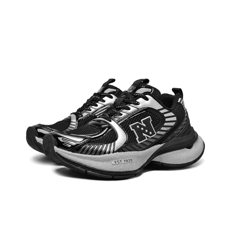 NFL Ultra S Cushion National Collaboration N Low Top Chunky Sneakers Unisex Black-2