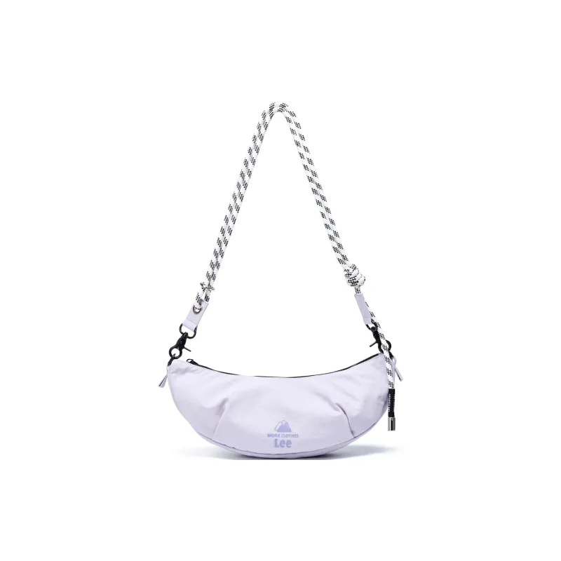 Lee Fabric Shoulder Bag, Crossbody Bag Wood Leaf Brown/Cloud Gray/Light Gray Purple-9