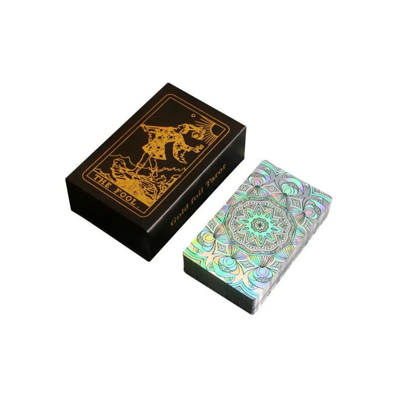 JINBANG Wite Tarot Collection, Gold Foil PVC Waterproof, Tarot Board Games-51