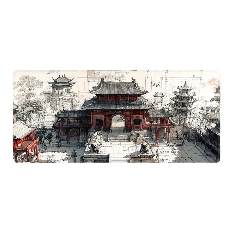 DANYIN Extra Large Premium Chinese Style Keyboard Pad For Men's Computer Desktop, Esports Gaming Mouse Pad Mouse Pads-3