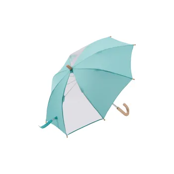OBSU Transparent Kids' Umbrella With Long Handle, Lightweight, Rainproof, Cute, Fresh, Windproof For Preschoolers
