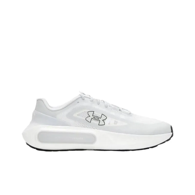 Under Armour Phantom 4 Cushioning, Breathable, And Wide Coverage Low Top Casual Shoes Unisex White Gray-1