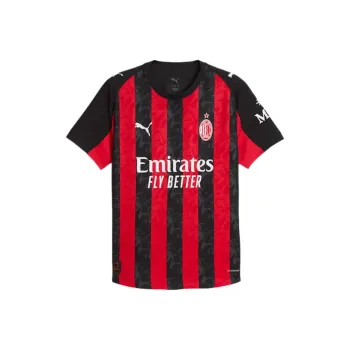 PUMA AC Beige Blue ULTRAWEAVE DryCELL Soccer Jersey Men's Eternal Red/Black