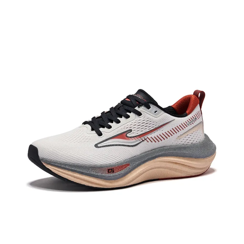 Erke Smocking Shock Absorbers Rebound Low Top Running Shoes Men's Wild Gray-2