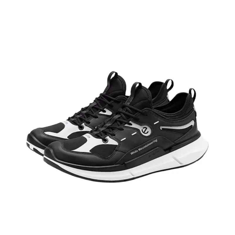 White Mountaineering x Ecco Biom 2.2 Abrasion Resistant Low Top Running Shoes Men's Black-2