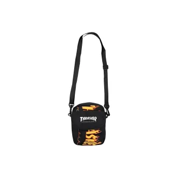 Thrasher Polyester Shoulder Bag Crossbody Bag Regular Unisex Black