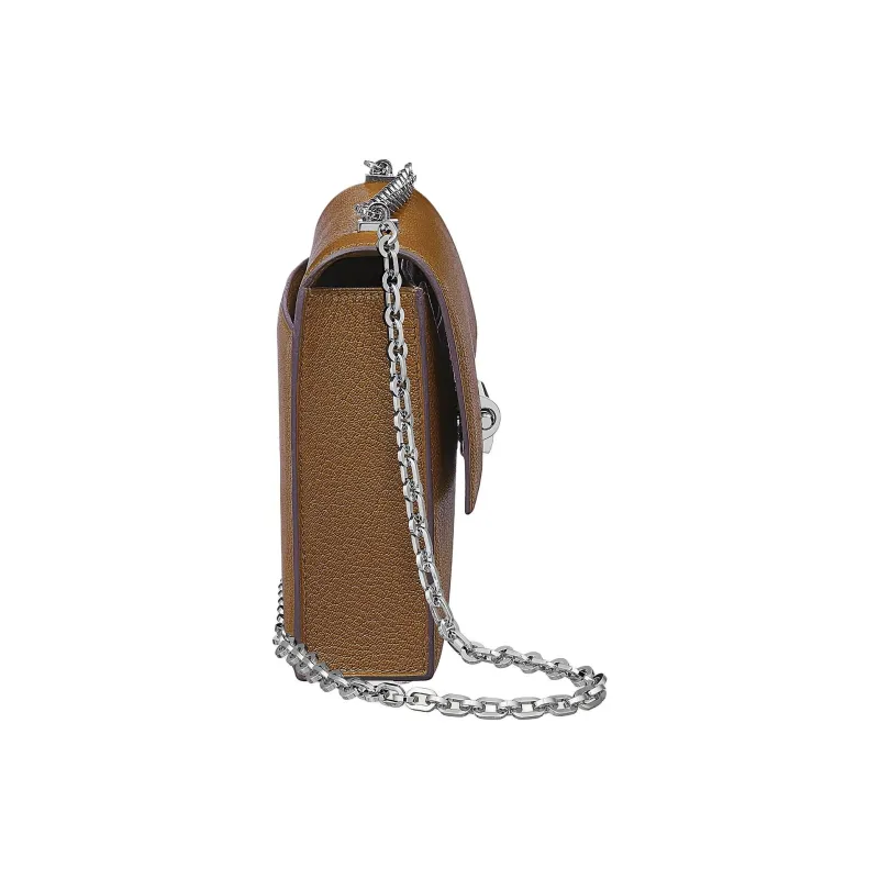 HERMES Verrou Mysore Goat Skin Shoulder Bag Mini Women's 2H Kraft Paper Color-1