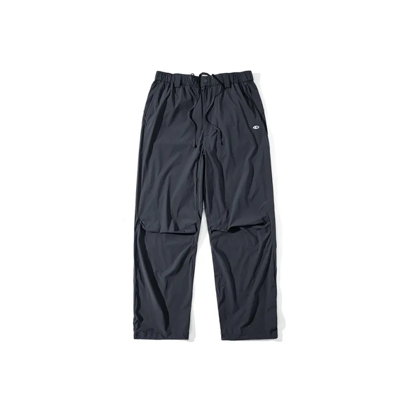 LANQI Casual Pants Unisex Black Navy Blue-0