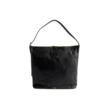 A.P.C Cow Leather Shoulder Bag Tubas Women's Black