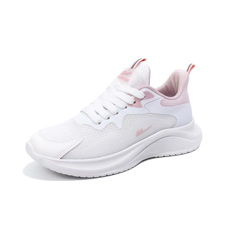 WARRIOR Running Shoes Women's Low Top White/Pink-1