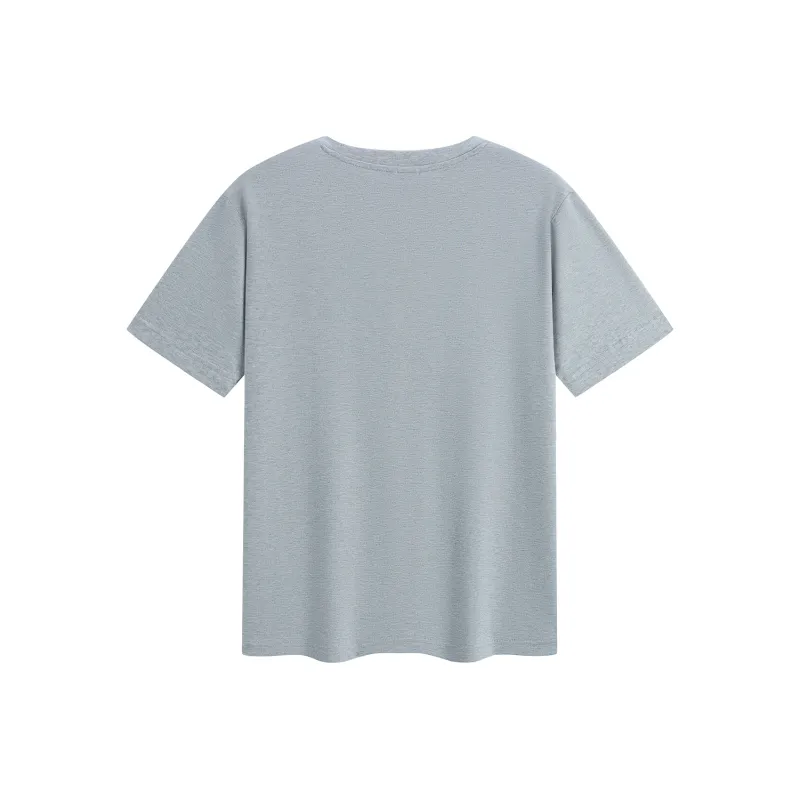 Kappa 1916 Series T Shirt Men's Light Feather Heather Gray-1