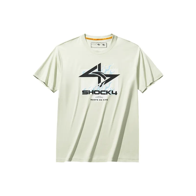 Anta Basketball Collection T Shirt Men's Fairy Sprout Green-0