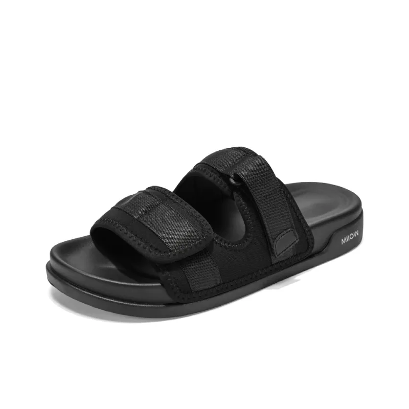 MIIOW Slide Slippers Men Black/Sand-0