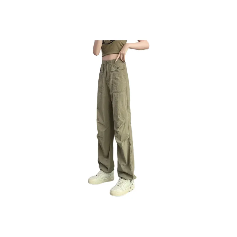 Tonlion Casual Pants Women's Light Army Green-0