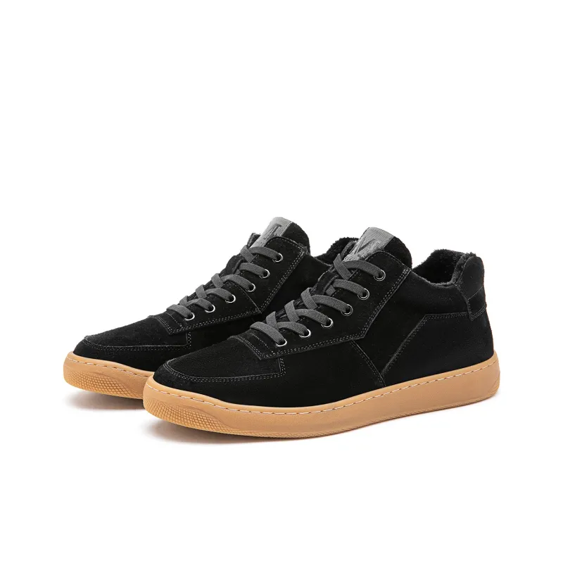 15 MINS Mid Top Skateboard Shoes Men's Black-2