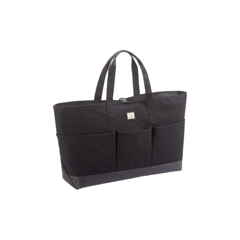 COLEMAN Cotton Canvas Tote Bag, Shopping Bag, Shoulder Bag Tubas Unisex Black-0
