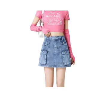 YINLEI Denim Short Skirts Women's