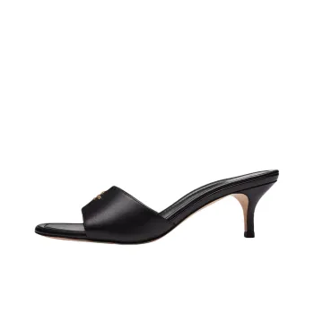 COACH Slip Resistant Slide Slippers 5.7cm Women's Black