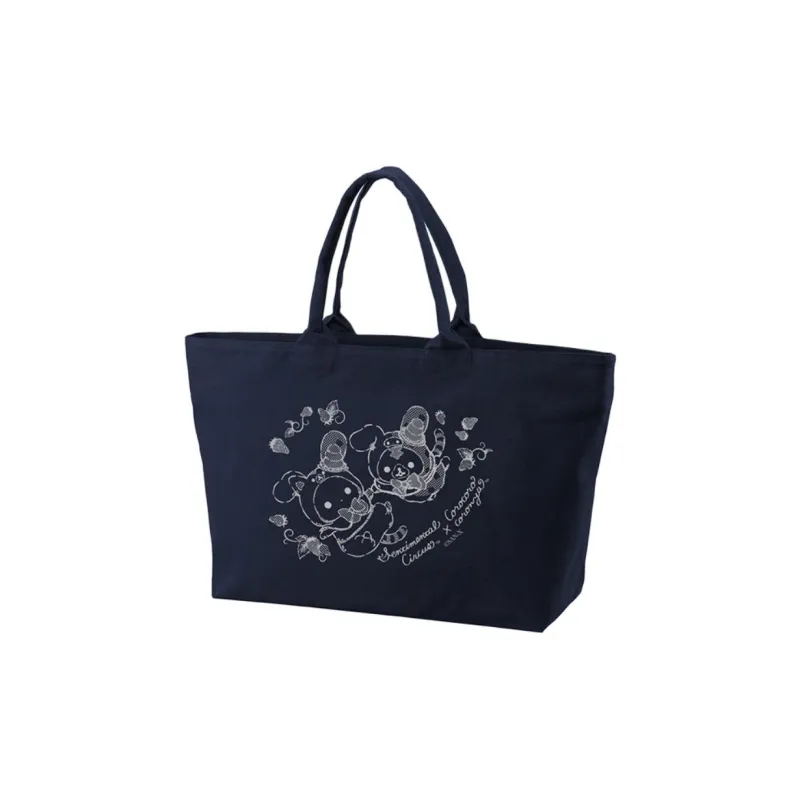 SAN X Korokoro Colonia Collaboration Cotton Shoulder Bag Unisex Multicolor-3