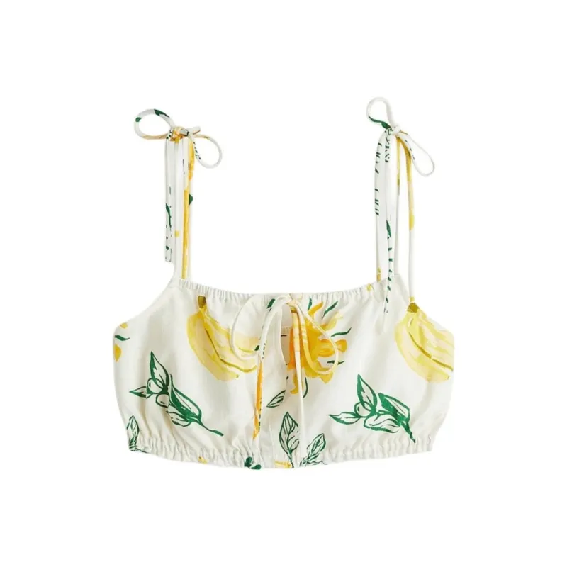 H&M Camisoles Women's White/Pattern-0