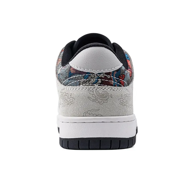 MR.A Country Style Series Low Top Skateboard Shoes Men's Dunhuang Painted-3