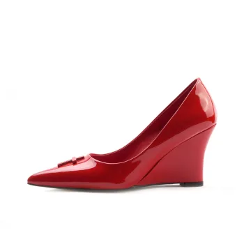 Colorful Bridge Crucifix Cross Wedge Heel High Heels Women's