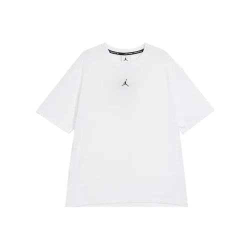 Jordan Drop Shoulder Sleeve T Shirt Women's White