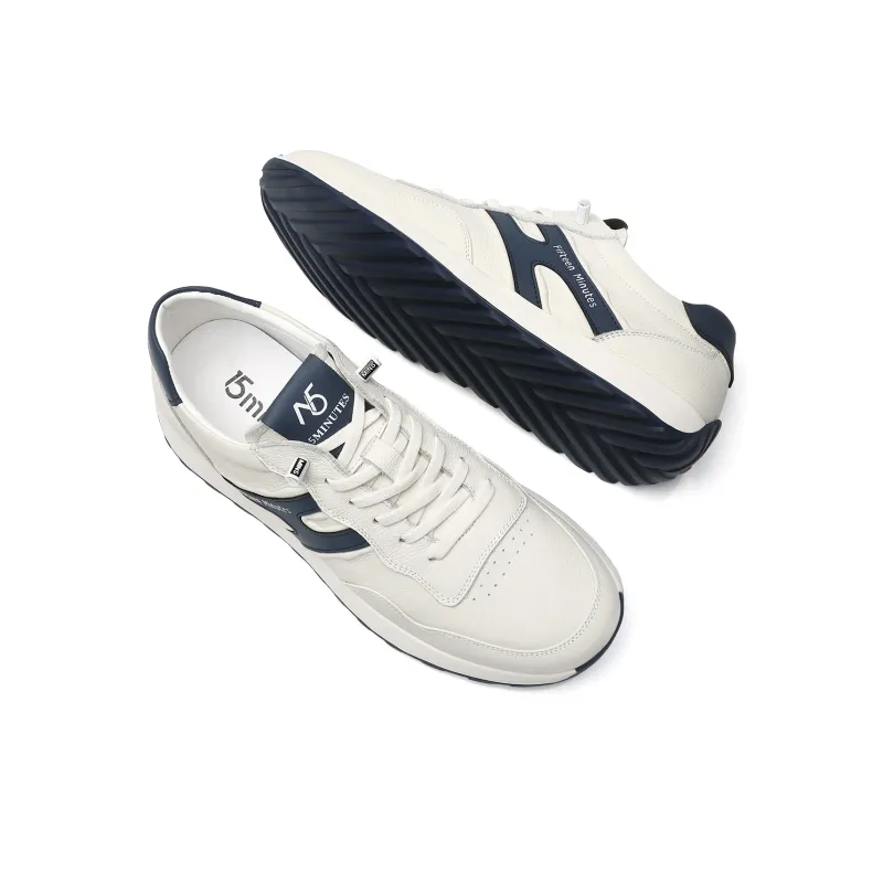 15 MINS Low Top Casual Shoes Men's White-3