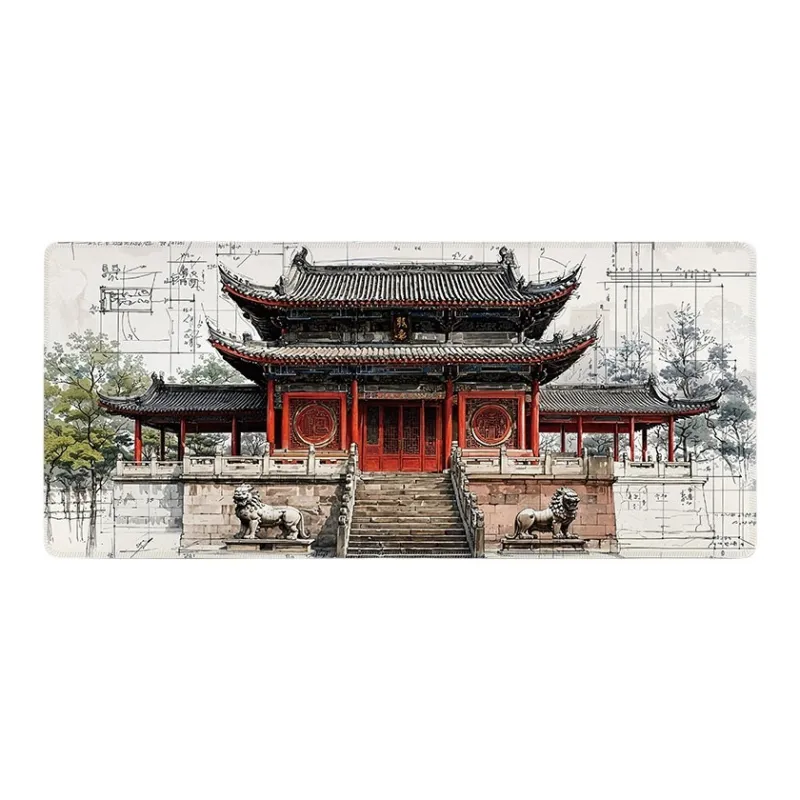 DANYIN Extra Large Premium Chinese Style Keyboard Pad For Men's Computer Desktop, Esports Gaming Mouse Pad Mouse Pads-11